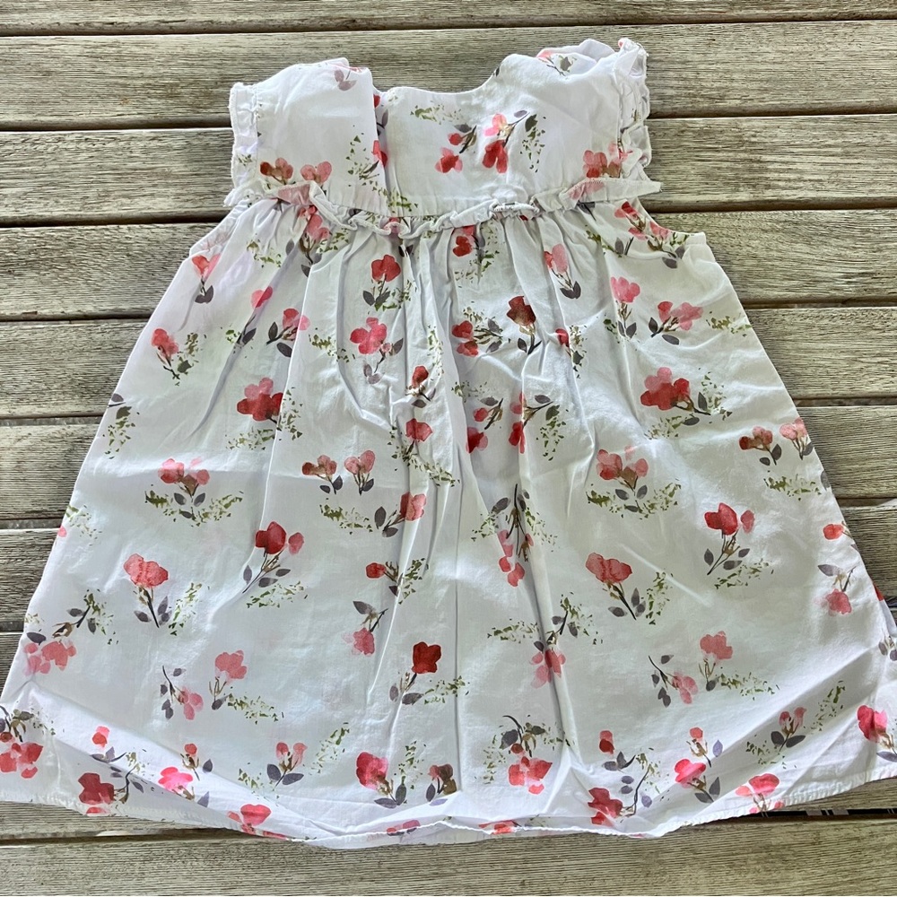 EUC Cyrillus Floral Dress - Size 9m